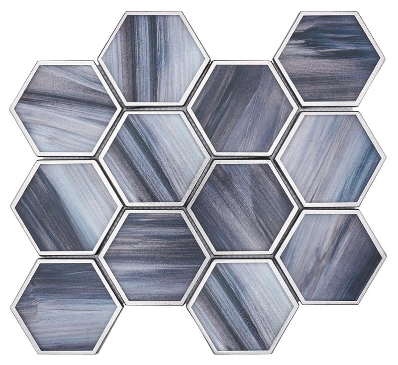 SAINT TROPEZ Saint Tropez Twilight Glass Mosaic Tile.
