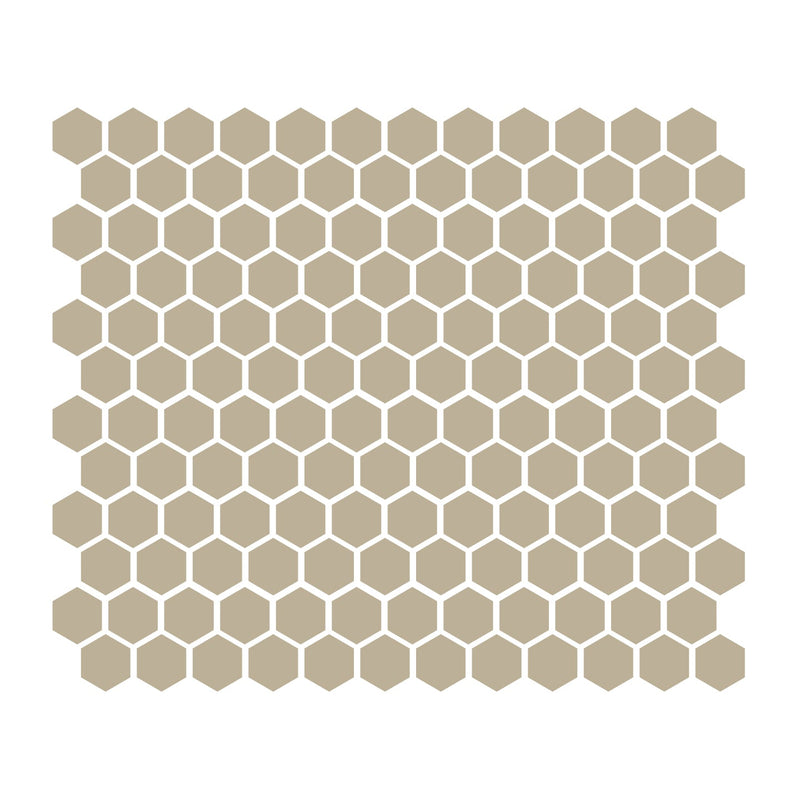 Sand 1″ Hexagon Glossy