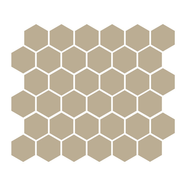 Sand 2″ Hexagon Matte