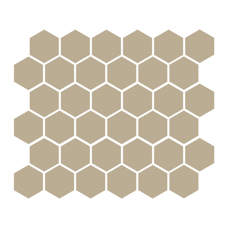 Sand 2″ Hexagon Matte