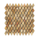 Scabos Travertine 1x2 Diamond Tumbled Mosaic Tile.