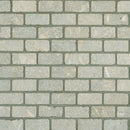 Seagrass Limestone 1x2 Tumbled Mosaic Tile.
