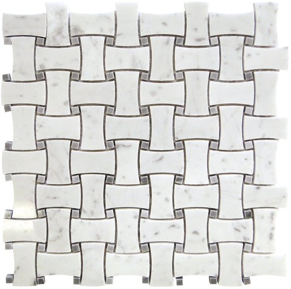 Seattle Beacon Hill Bianco Carrara/ Bardiglio Nuvolato Mosaic Tile.
