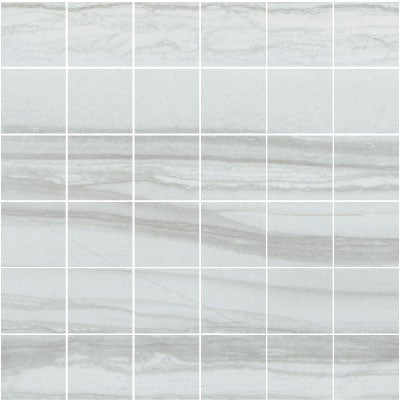 Serpentino Blanco 13x13 Porcelain Mosaic Tile.