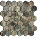 SIERRA PONDEROSA HEx Glass Mosaic Tile.