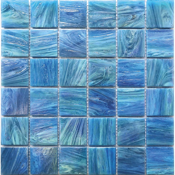 SOLID COLORS AND MIxES 2 Stella 2ST-BL546 Glass Mosaic Tile.