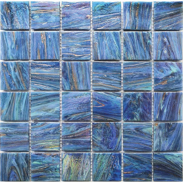 SOLID COLORS AND MIxES 2 Stella 2ST-BL547 Glass Mosaic Tile.