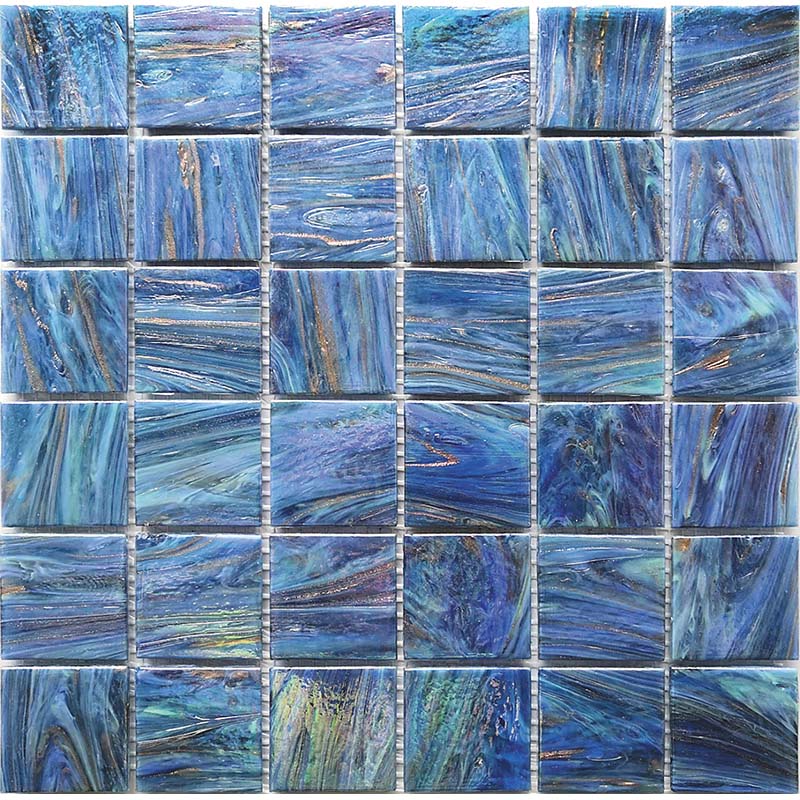 SOLID COLORS AND MIxES 2 Stella 2ST-BL547 Glass Mosaic Tile.