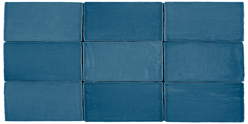 St Tropez Azul 2.5x5 Ceramic Wall Tile.
