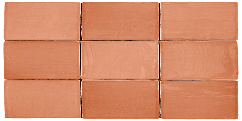 St Tropez Coral 2.5x5 Ceramic Wall Tile.
