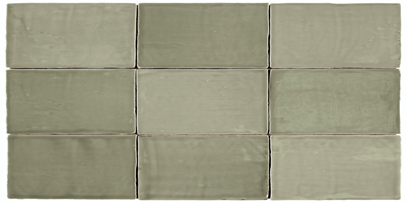 St Tropez Verde 2.5x5 Ceramic Wall Tile.