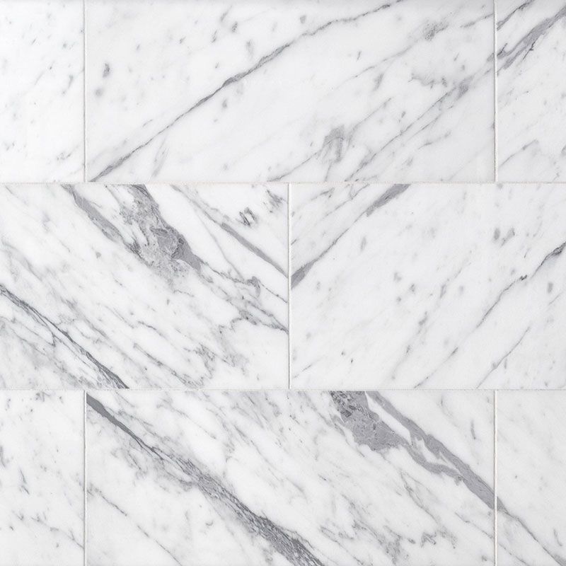 Statuario Marble 12x24 Honed Tile.