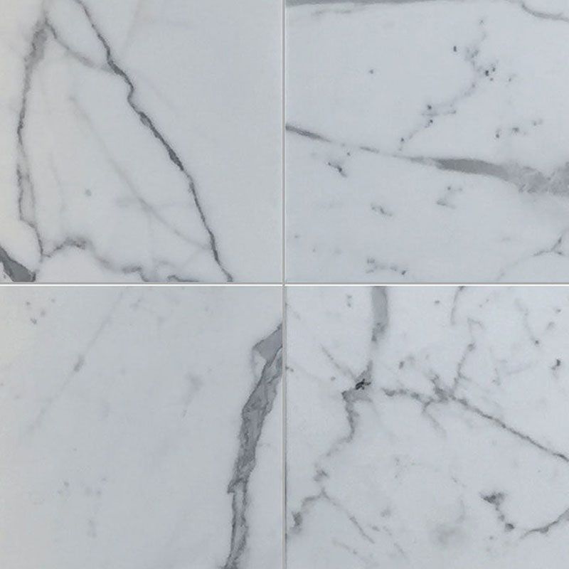 Statuario Marble 18x18 Polished Tile.