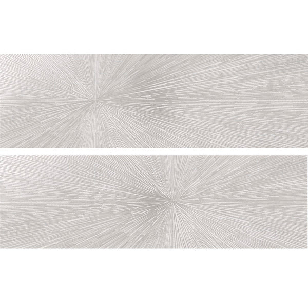STELLAR  WHITE DECO A+B 1248 Porcelain Mosaic Tile.