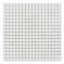 Thassos White Marble 5/8x5/8 Polished Mosaic Tile.