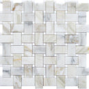 TUSCANY PISTOIA Calacatta Gold/ Thassos Mosaic Tile.