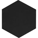 Tuxedo Park 10 Nero Hex Honed Eastern Black Mosaic Tile.