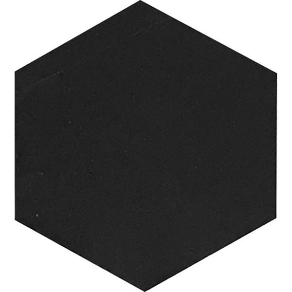 Tuxedo Park 10 Nero Hex Honed Eastern Black Mosaic Tile.