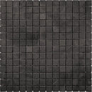 Tuxedo Park Nero Square Tumbled Eastern Black Tumbled Mosaic Tile.