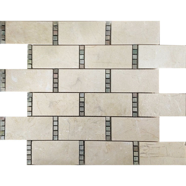 Valencia Alicante Crema Marfil/dream Stone Mosaic Tile.