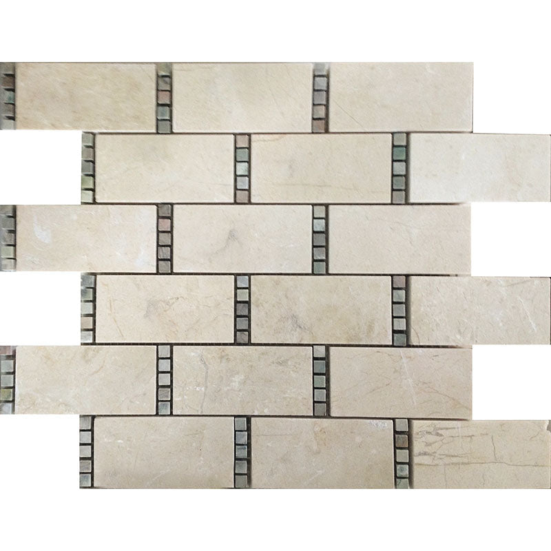 Valencia Alicante Crema Marfil/dream Stone Mosaic Tile.