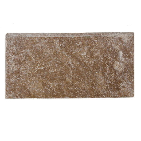 Walnut Travertine 12x24 5cm Tumbled Pool Coping.