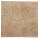 Walnut Travertine 16x16 Paver Tumbled.