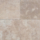 Walnut Travertine 3cm 12x12 Paver Tumbled.