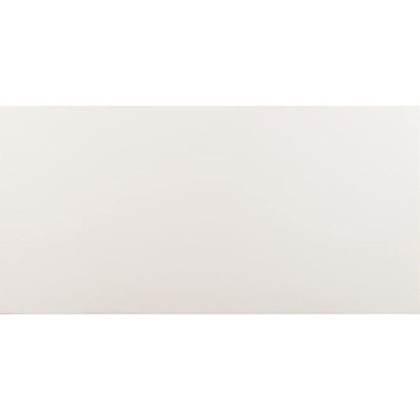 White 12x24 Matte Rectified Porcelain Tile.