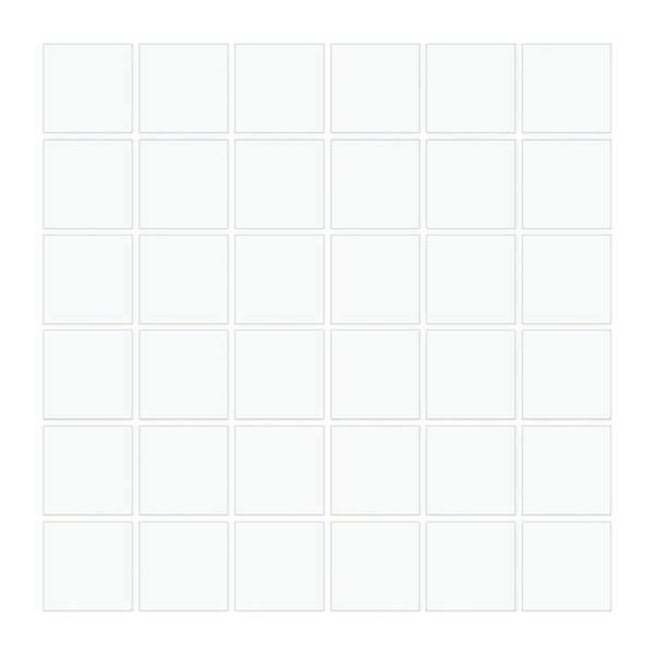 White 2″ x 2″ Matte