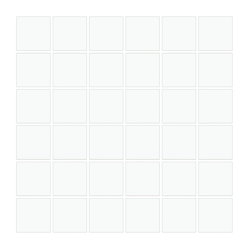 White 2″ x 2″ Matte