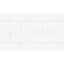 White 3x6 Matte Ceramic Wall Tile.