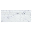 White Carrara Marble 4 3/4x12 Polished Baseboard Molding.
