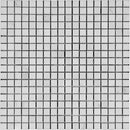 White Carrara Marble 5/8x5/8 Honed Mosaic Tile.