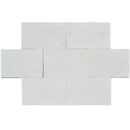 White Pearl Limestone 3x6 Tumbled Tile.